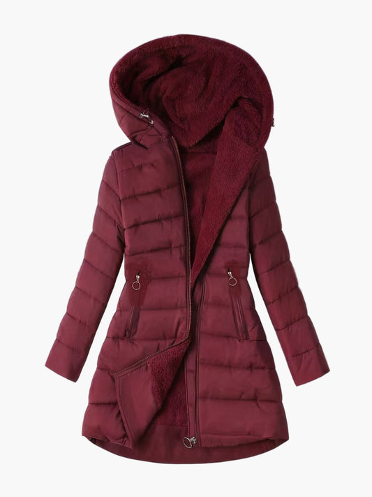 Damen Steppmantel mit Kapuze – Winterjacke für Alltag und Freizeit