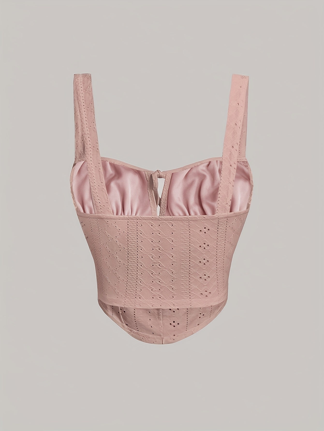 Damen Bustier Top im Boho-Stil mit Zierschnürung – Feminines Sommer-Corsagentop
