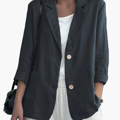 Damen Blazer im lässigen Business-Stil – Eleganter Freizeit-Jacke für Büro und Alltag