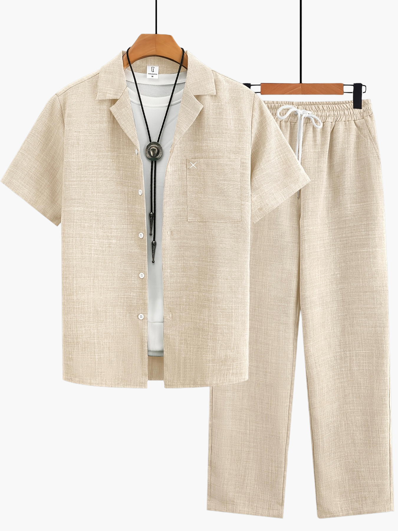 Herren Freizeit Set Kurzarm Hemd und Hose – Entspannter Sommer-Look für Alltag & Urlaub
