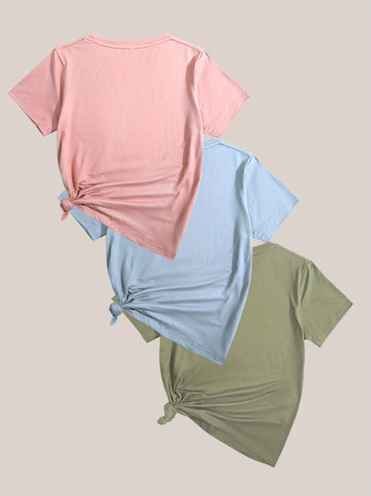 Damen Grafik T-Shirt mit Naturmotiven und inspirierendem Aufdruck – Freizeitmode, künstlerischer Stil, entspannter Look