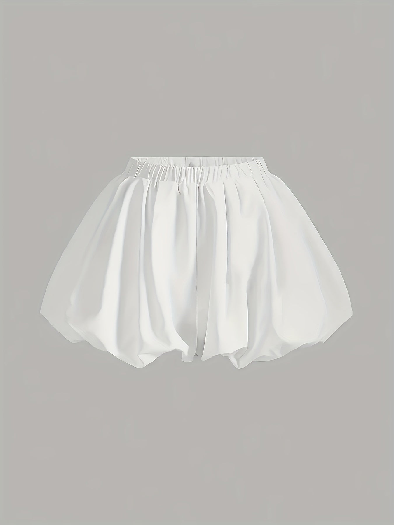 Damen Ballonshorts mit elastischem Bund und modischem Volumeneffekt
