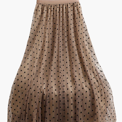 Damen Tüllrock mit Punkten – Eleganter Midirock für Alltag und besondere Anlässe