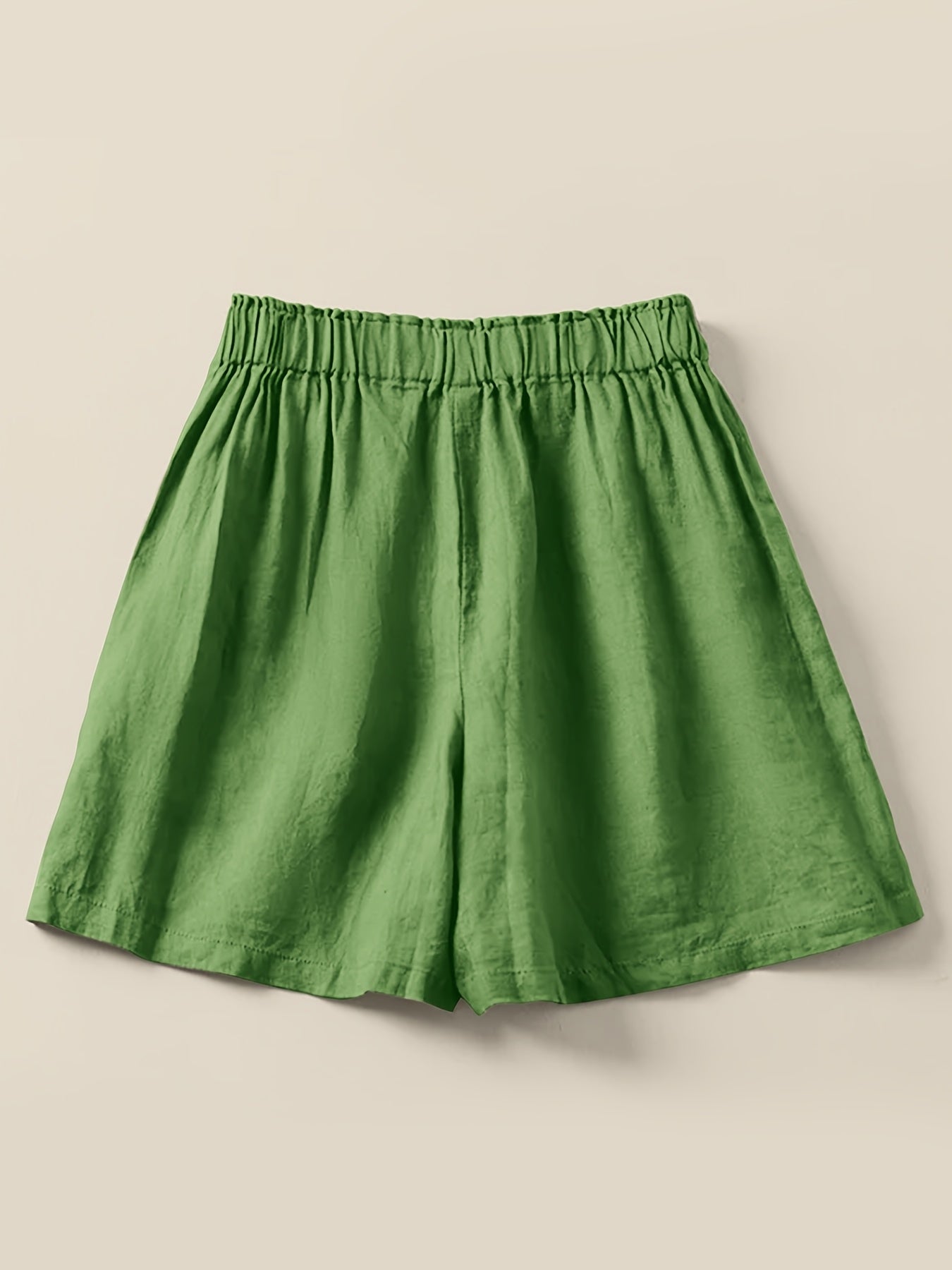 Damen Weite Freizeithose Shorts – Elegante High-Waist Culottes für Alltag und Büro