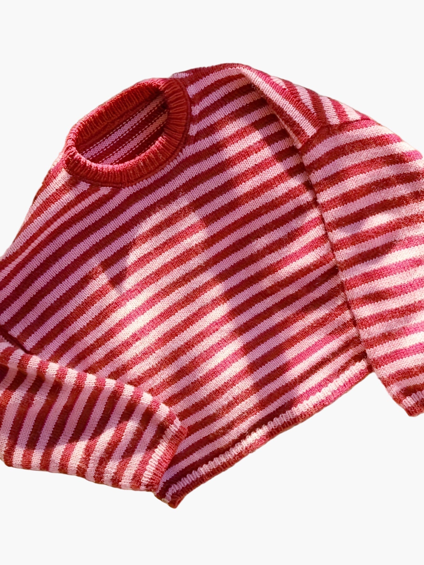 Damen Strickpullover mit Streifenmuster – Eleganter Freizeitpullover für Herbst und Winter