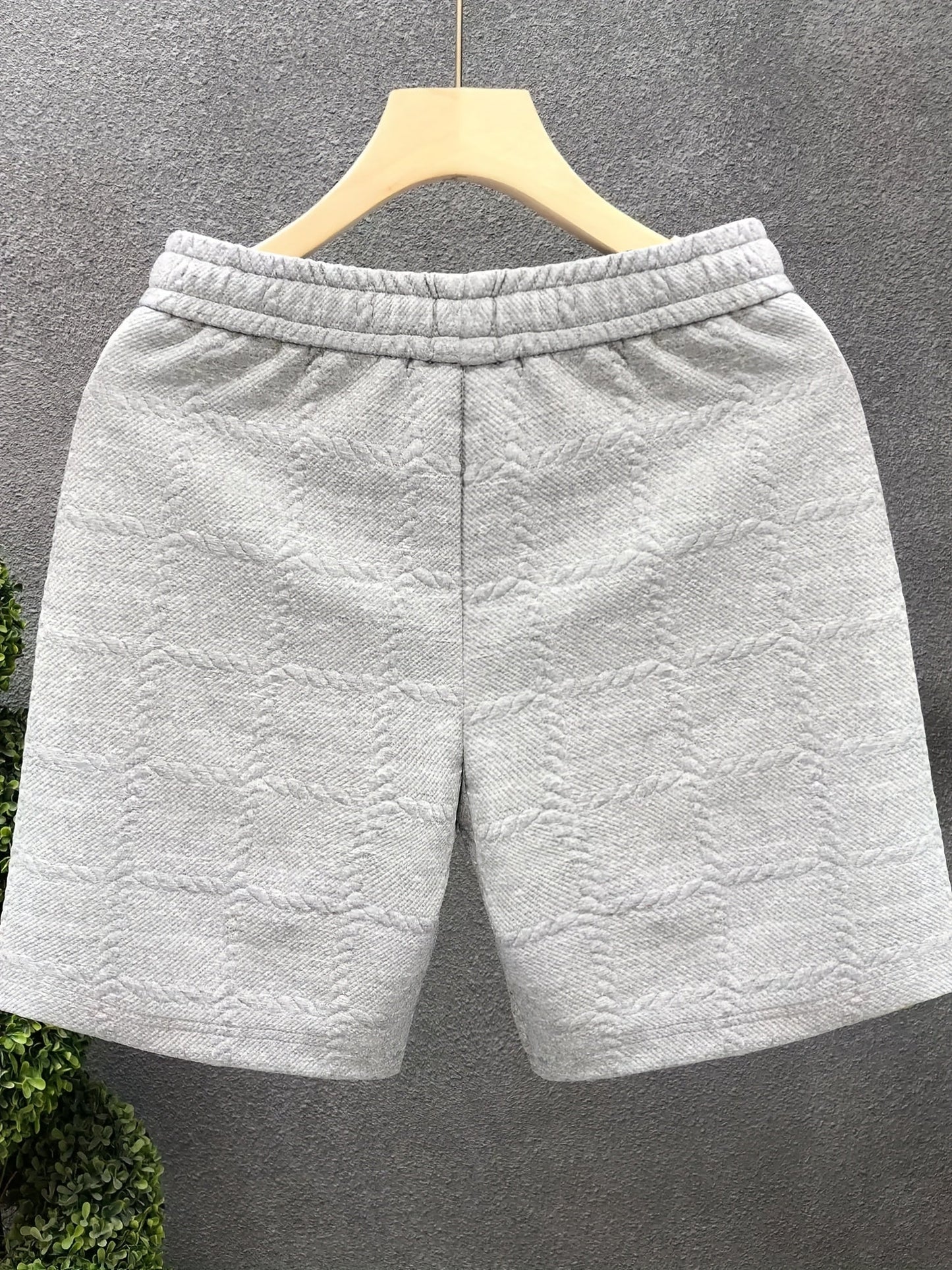 Herren Designer-Shorts mit 3D-Prägung – Modische Freizeit- und Loungewear