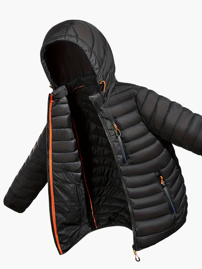 Herren Steppjacke mit Kapuze für Outdoor und Freizeit – Leicht & Warm