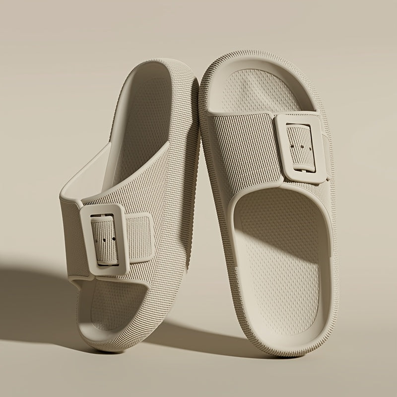 Damen Plateausandalen mit großer Schnalle – Modische Freizeitschuhe für Alltag & Relaxen