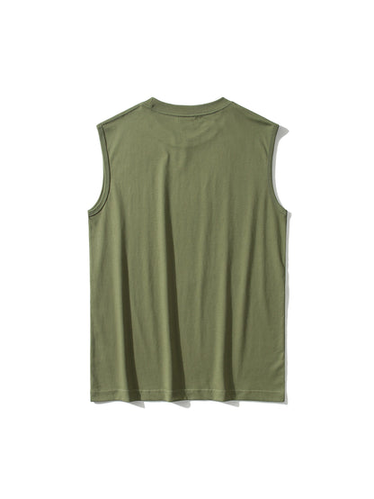 Herren Basic Muskelshirt Ärmellos Sport Freizeit Tanktop