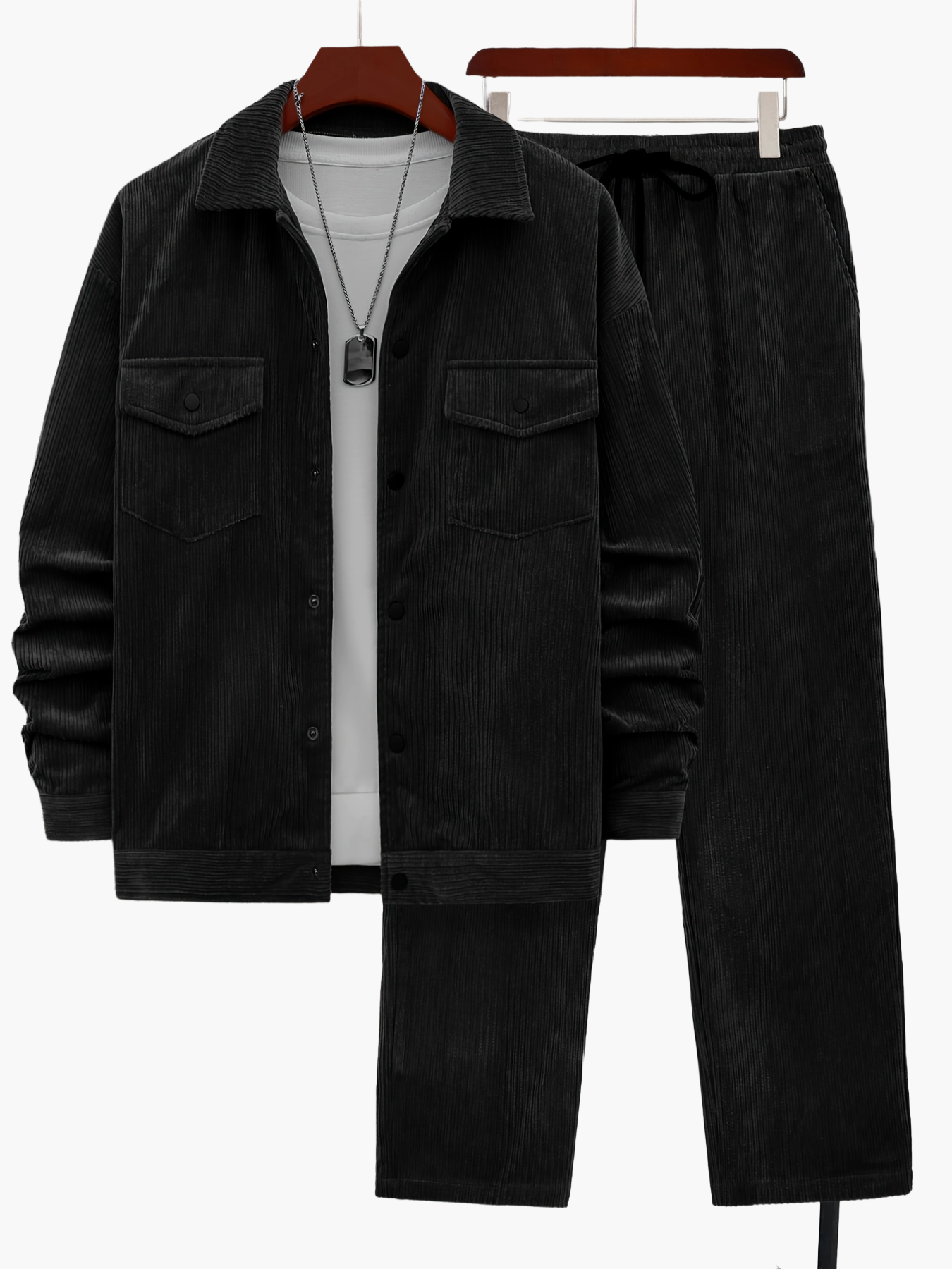 Herren Cord Freizeitanzug Set – Lässiger Style für Herbst und Winter