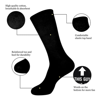 Herren Vatertags-Socken – Lustige Crew-Socken mit Best Dad Ever Spruch – Geschenkidee für Väter