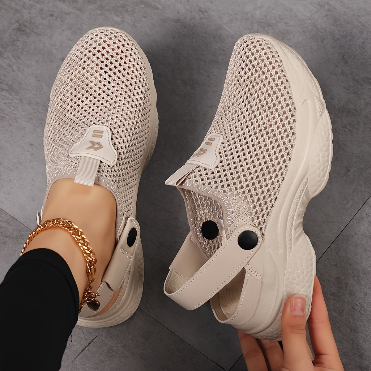 Damen Slip-On Sportliche Clogs – Bequeme Freizeitschuhe mit Fersenriemen