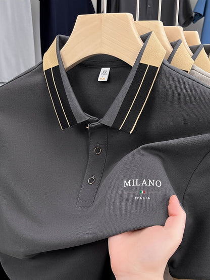 Herren Polohemd Milano Italia – Elegantes Freizeit-Poloshirt mit modernem Kragen