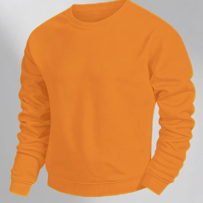 Herren Basic Rundhals Sweatshirt – Klassischer Look für Alltag & Freizeit