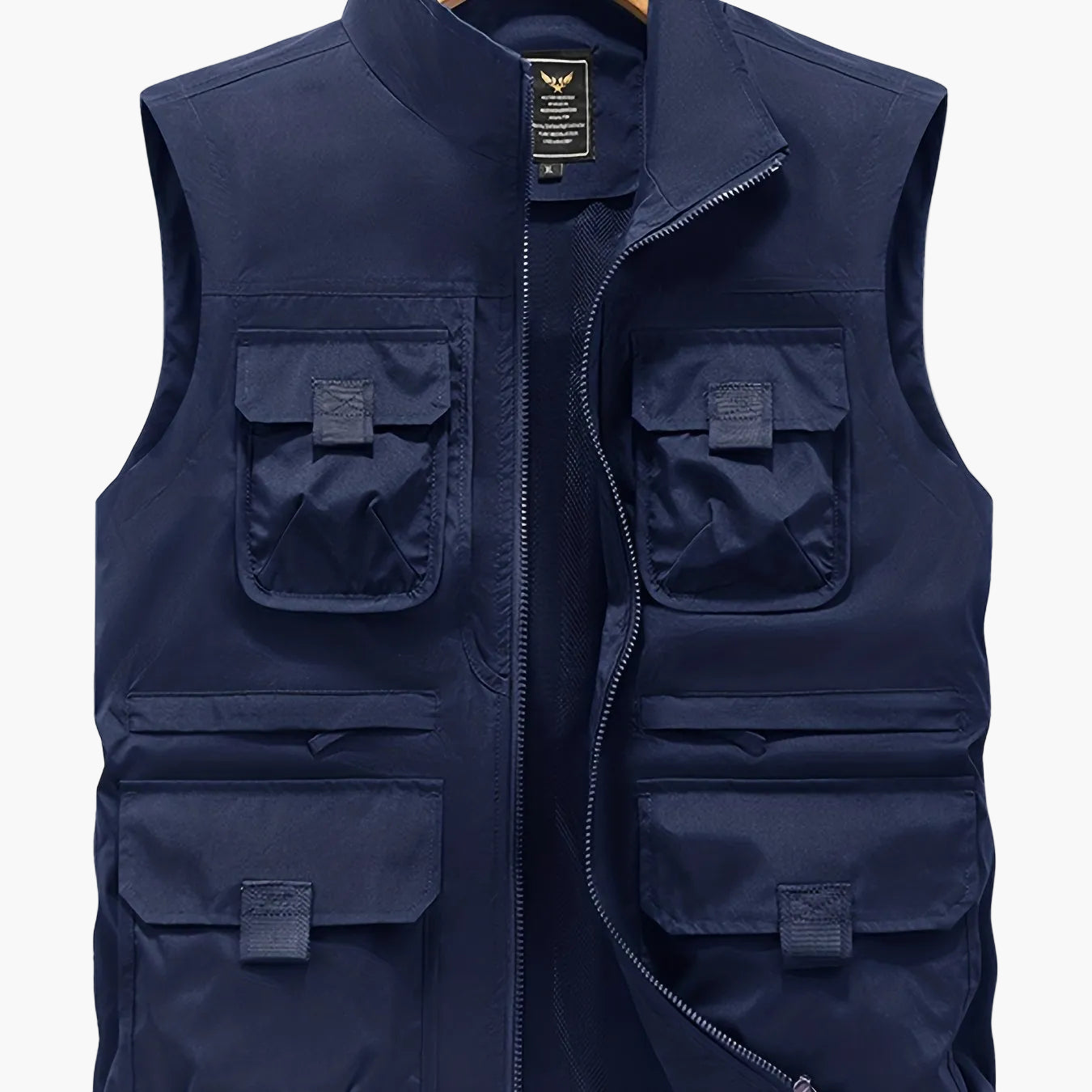 Herren Outdoor Weste mit Mehreren Taschen – Funktionelle Freizeit- und Angelweste