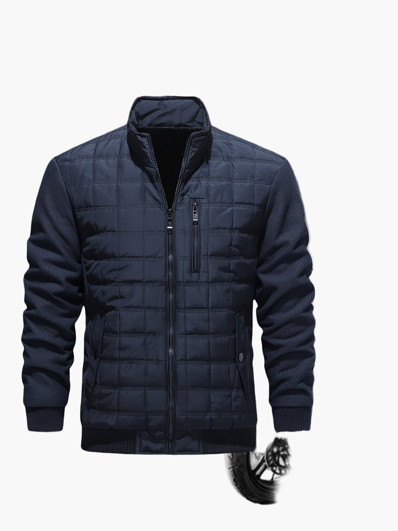 Herren Steppjacke Casual Stil mit Stehkragen – Alltag & Freizeit
