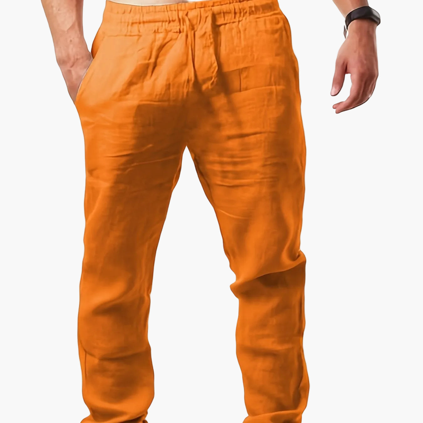 Herren Freizeithose mit Kordelzug – Leichte Sommerhose, Bequemer Schnitt, Perfekt für Alltag & Urlaub