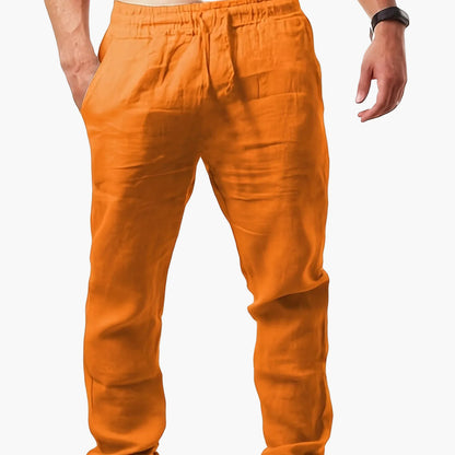 Herren Freizeithose mit Kordelzug – Leichte Sommerhose, Bequemer Schnitt, Perfekt für Alltag & Urlaub