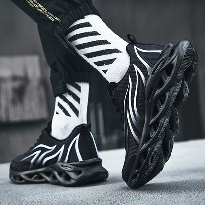 Herren Laufschuhe mit futuristischem Design und Komfortsohle – Sportliche Sneakers für Training & Alltag