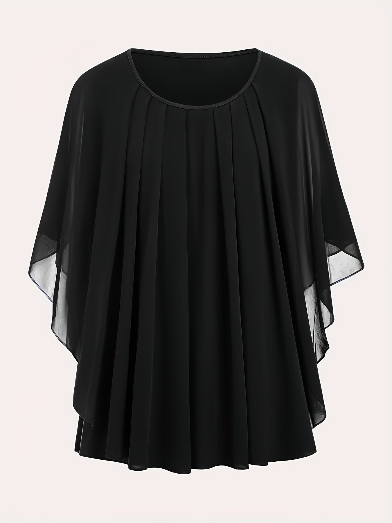 Damen Elegante Oversize Chiffon Bluse für Ausgehen und Büro