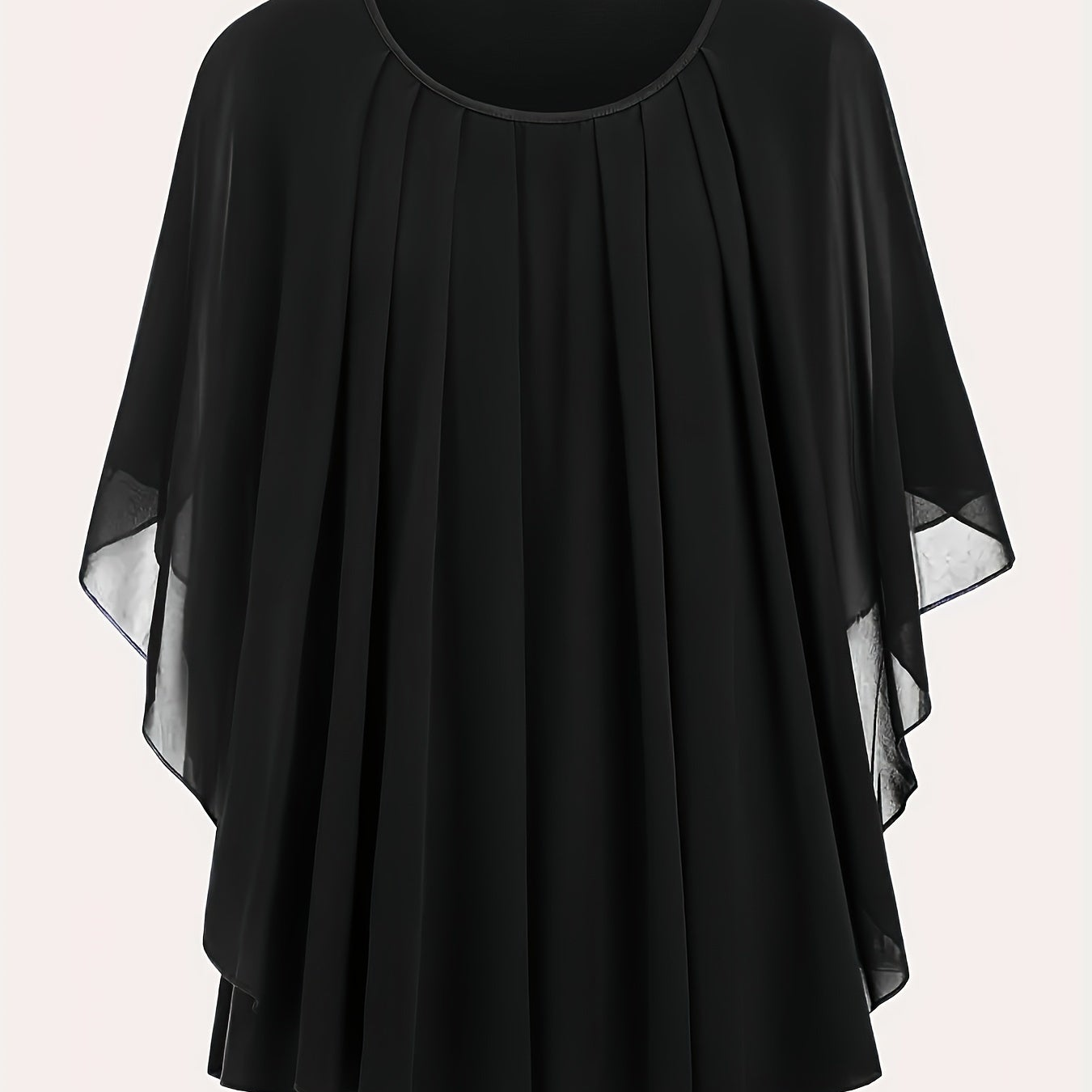 Damen Elegante Oversize Chiffon Bluse für Ausgehen und Büro