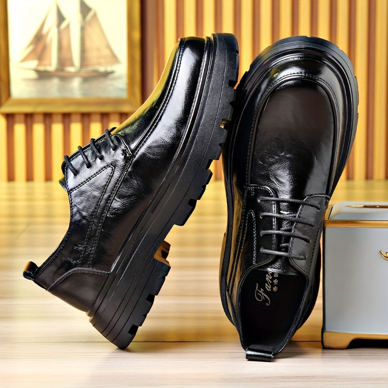 Herren Elegante Business-Schnürschuhe – Klassischer Vintage-Stil für Alltag & Büro