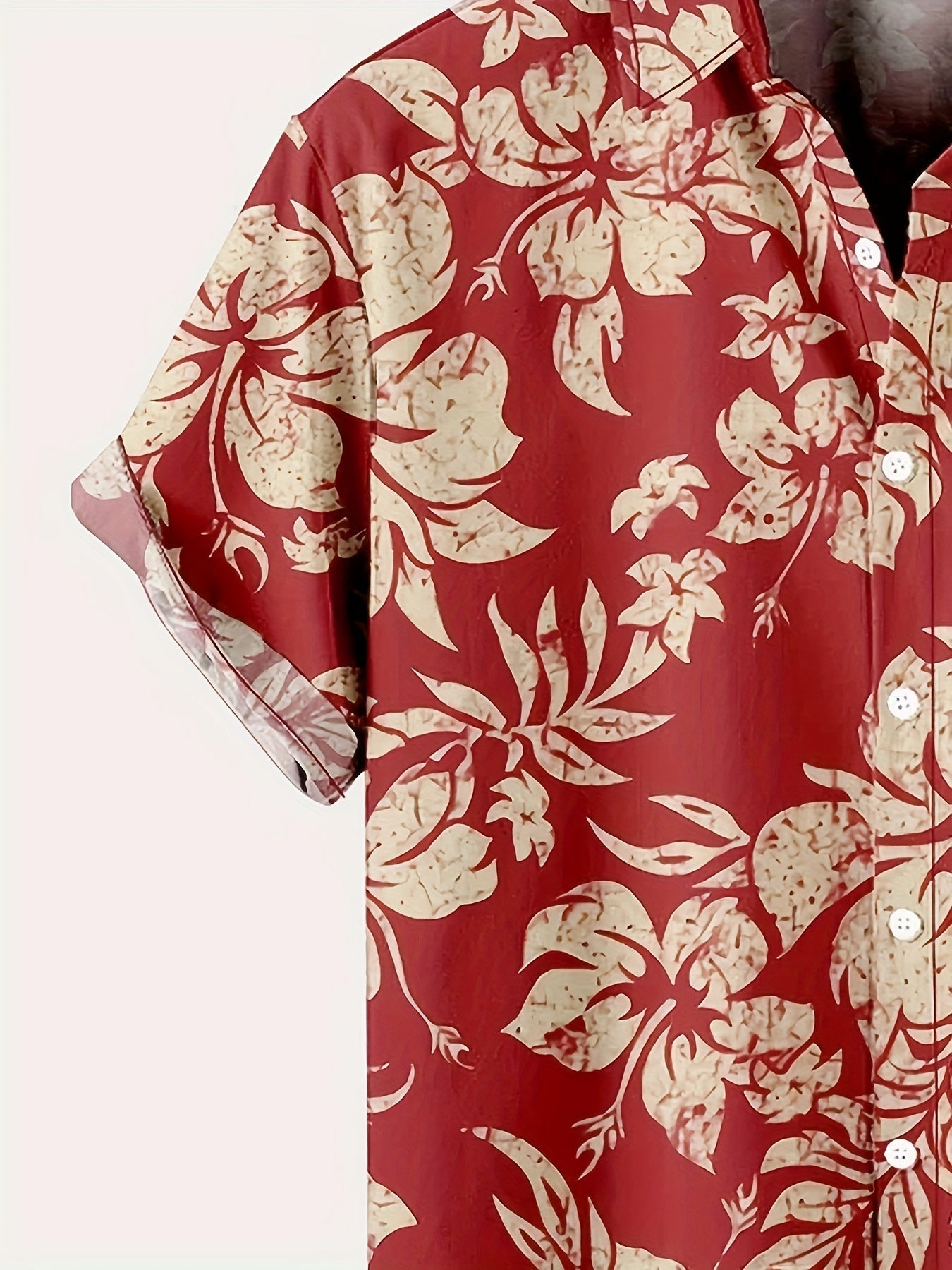 Herren Vintage Hawaiihemd mit Blumenmuster – Perfektes Sommerhemd für Urlaub & Freizeit