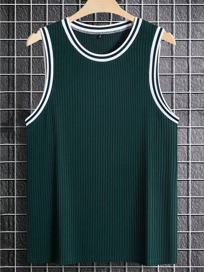 Herren Sportliches Tanktop mit Kontrast-Details – Athletischer Look für Freizeit und Training