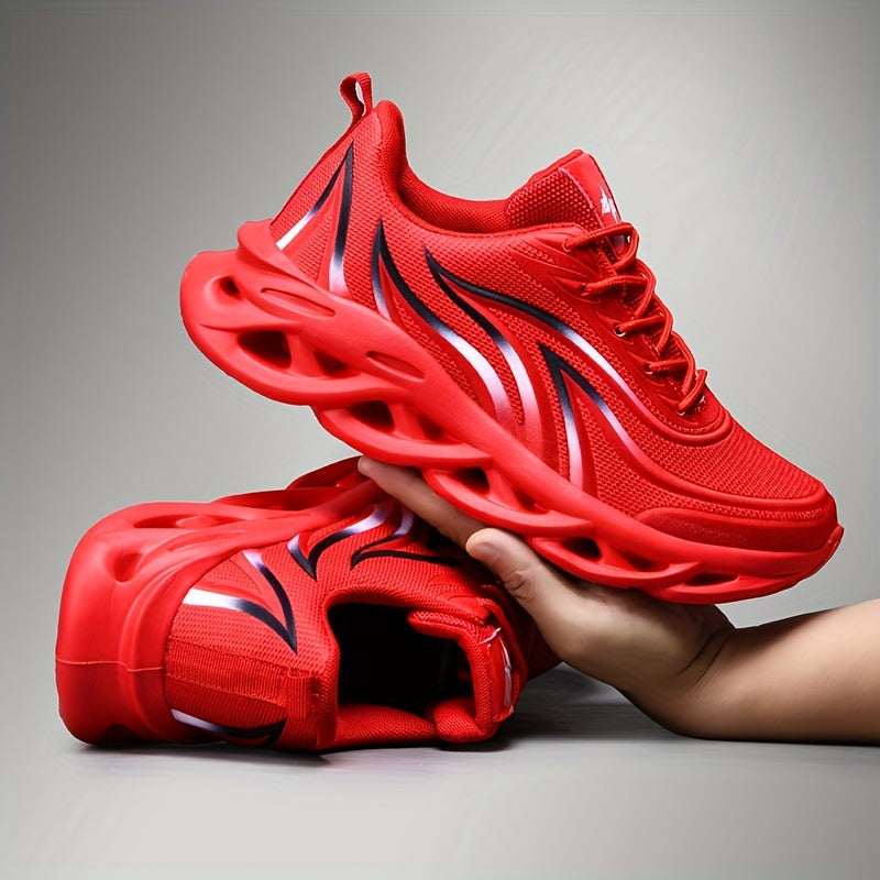 Herren Laufschuhe mit futuristischem Design und Komfortsohle – Sportliche Sneakers für Training & Alltag