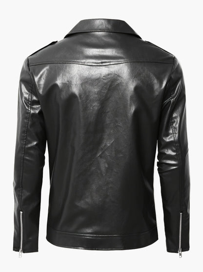 Herren Bikerjacke im Vintage-Stil – Modische Motorradjacke für Alltag und Freizeit
