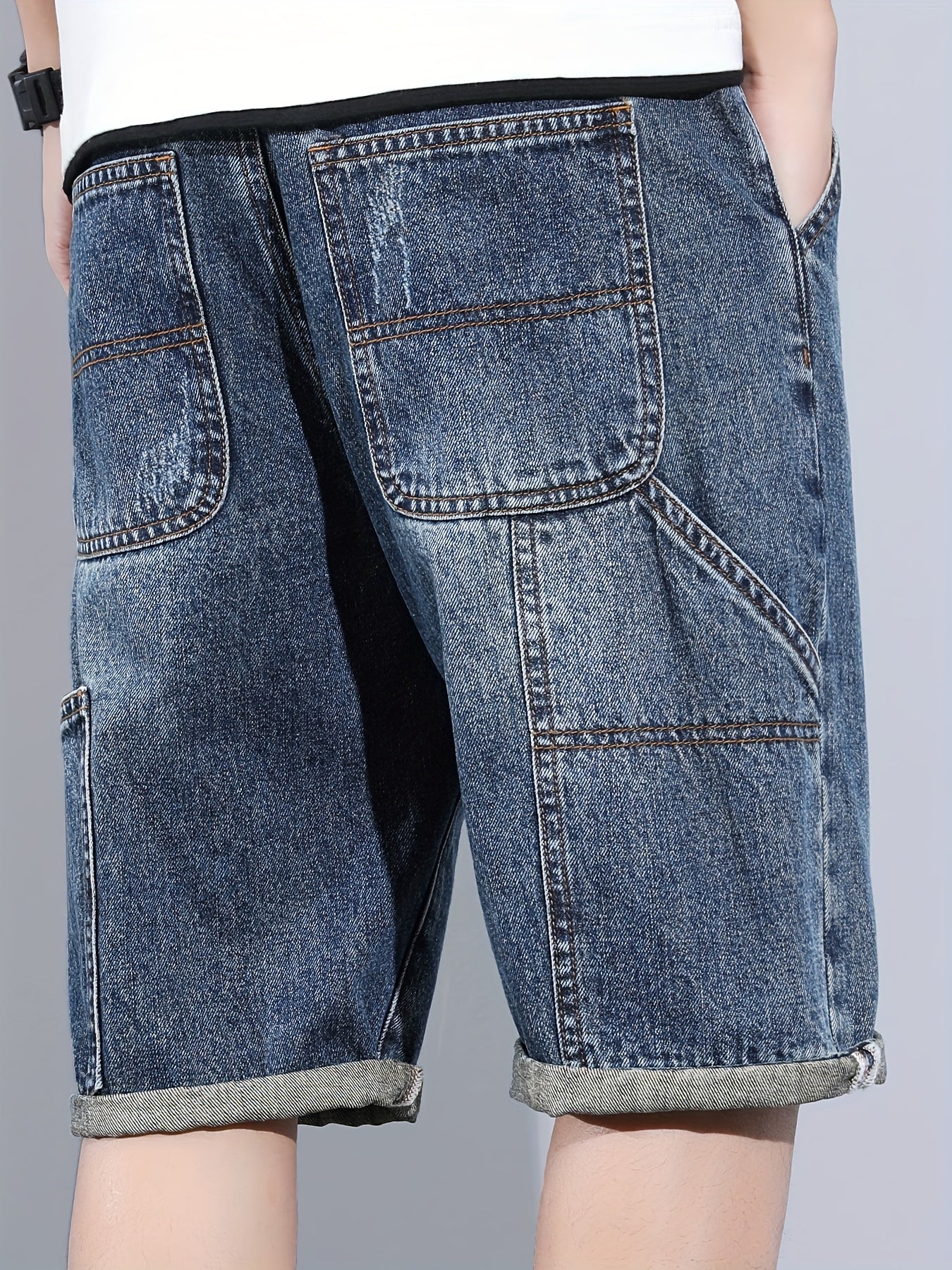 Herren Casual Jeans Shorts Regular Fit – Bequeme Freizeitshorts mit großen Taschen