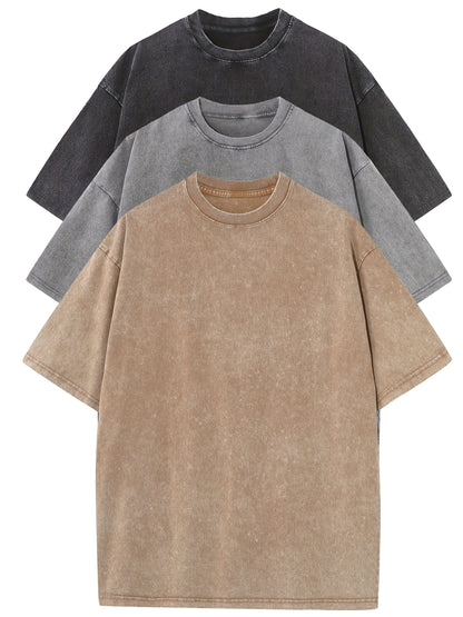 Herren Oversize T-Shirt Vintage Look – Lässiges Basic für Alltag und Freizeit
