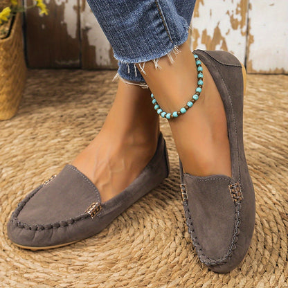 Damen Mokassins Bequeme Slipper für Alltag und Freizeit