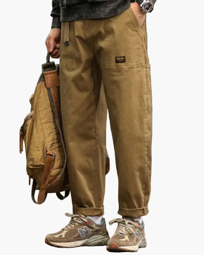 Herren Cargo-Hose mit Vintage-Look und geradem Bein – Lässige Utility-Hose für Alltag und Outdoor