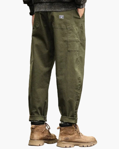 Herren Cargo-Hose mit Vintage-Look und geradem Bein – Lässige Utility-Hose für Alltag und Outdoor