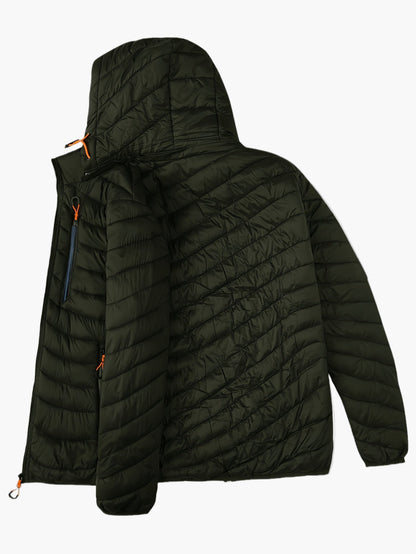 Herren Steppjacke mit Kapuze für Outdoor und Freizeit – Leicht & Warm