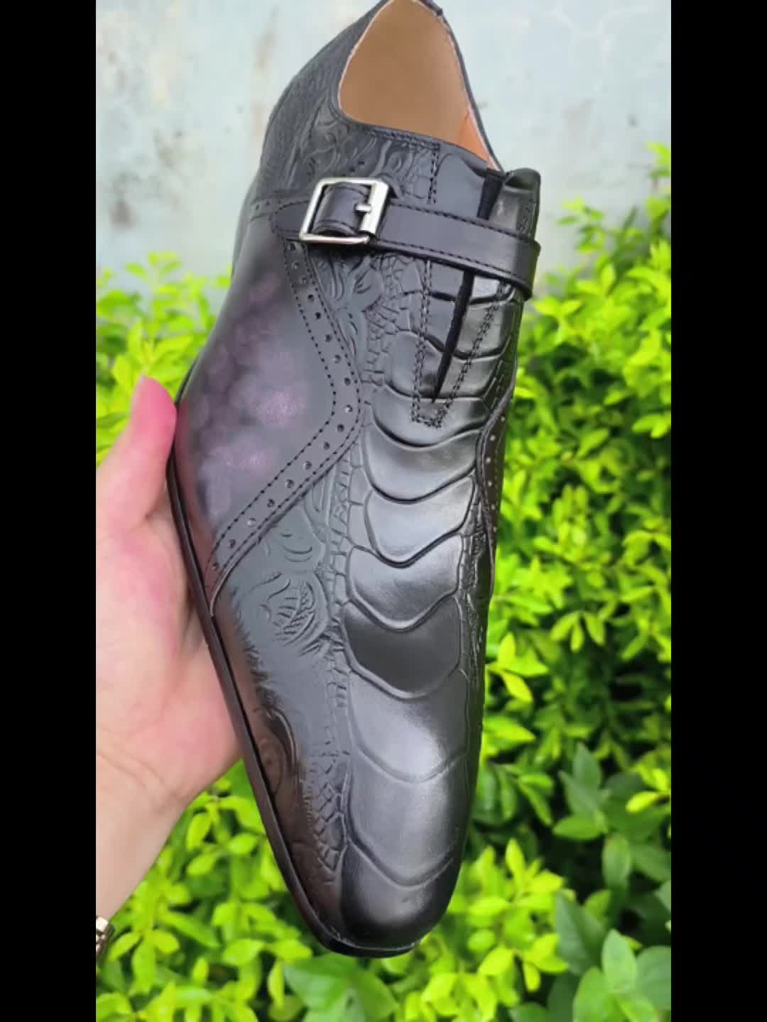 Herren Monk Strap Businessschuhe – Elegante Slipper für Büro und besondere Anlässe
