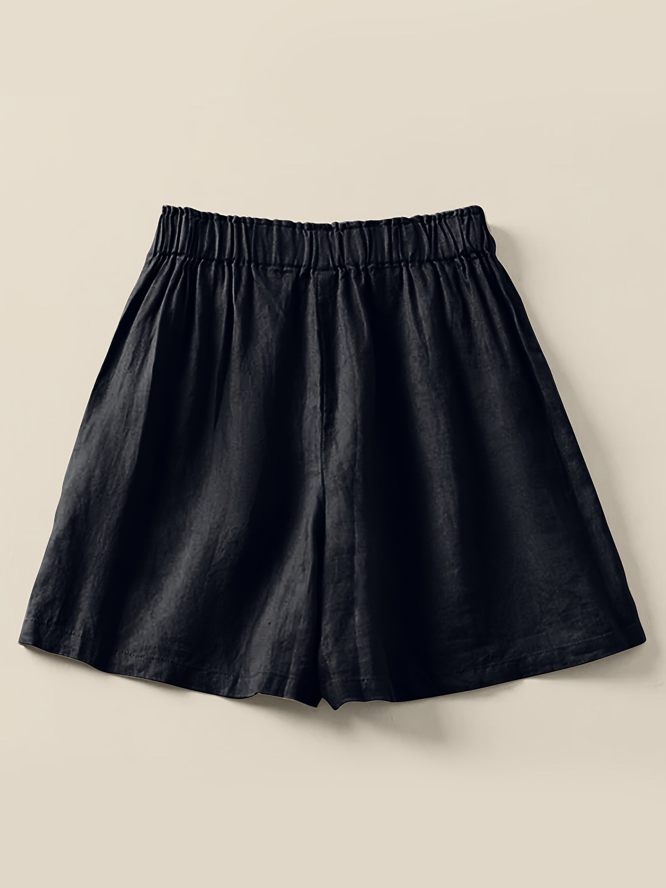 Damen Weite Freizeithose Shorts – Elegante High-Waist Culottes für Alltag und Büro