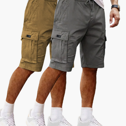 Herren 2er-Pack Cargo Shorts – Lässige Outdoor-Bermuda mit Taschen für Freizeit & Sport