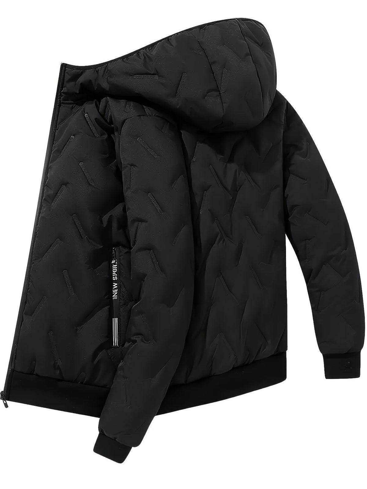 Stepp-Trainingsanzug für Herren, Winter Outdoor Set, Kapuzenjacke & Hose, gefüttert