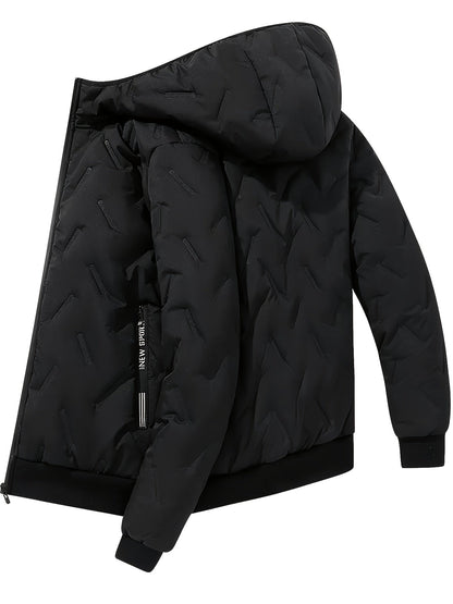 Stepp-Trainingsanzug für Herren, Winter Outdoor Set, Kapuzenjacke & Hose, gefüttert