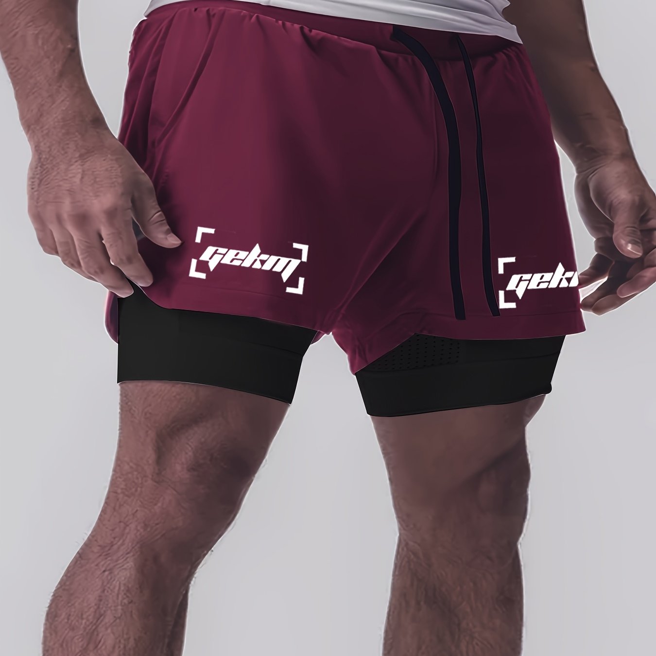 Herren Trainingsshorts 2-in-1 Performance Fitness Laufshorts