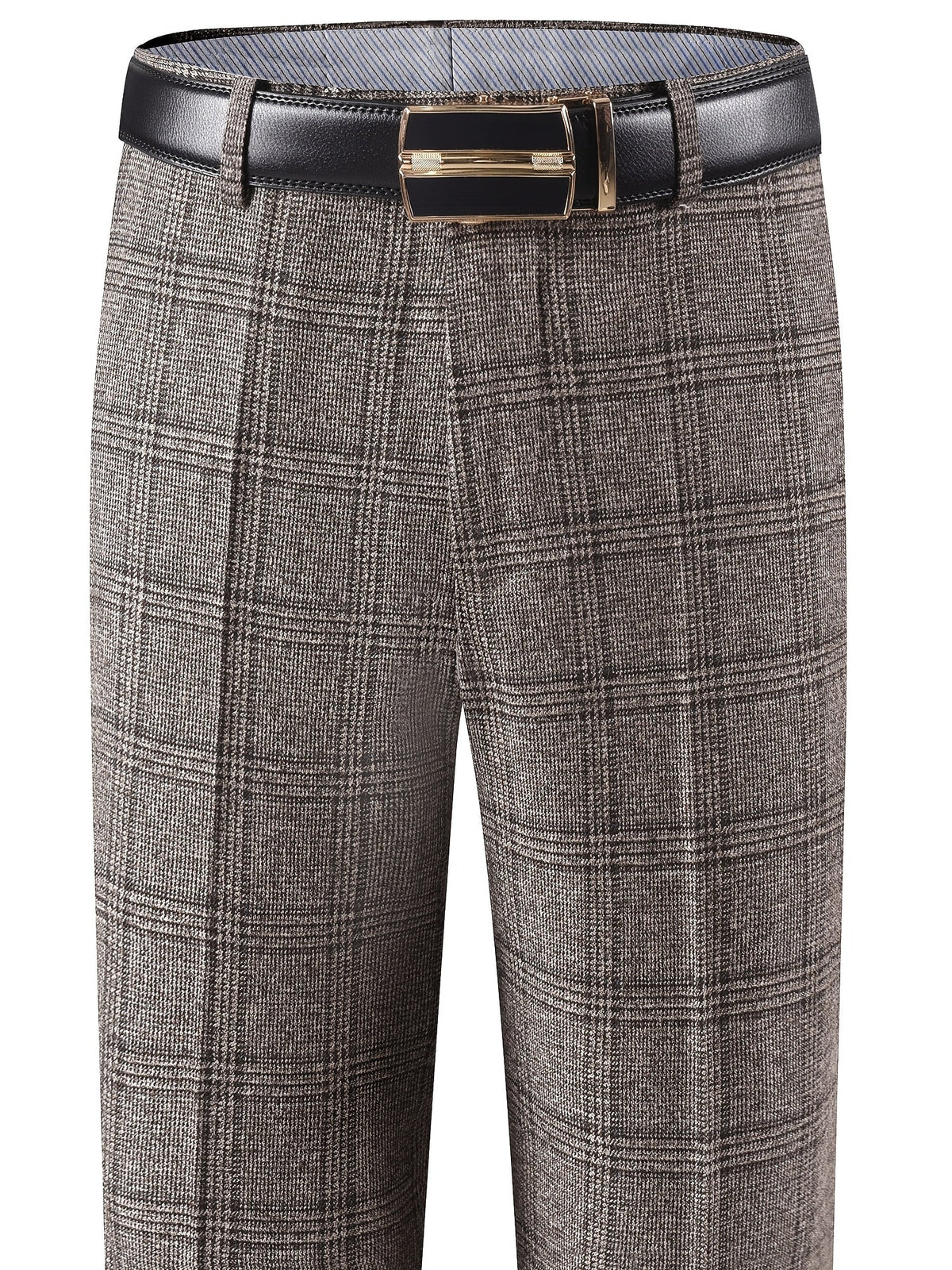 Herren Hose im Karomuster Anzughose Klassisch Elegante Freizeithose