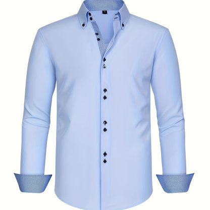 Herren Business-Freizeithemd Slim Fit – Eleganter Stil für Büro und Alltag
