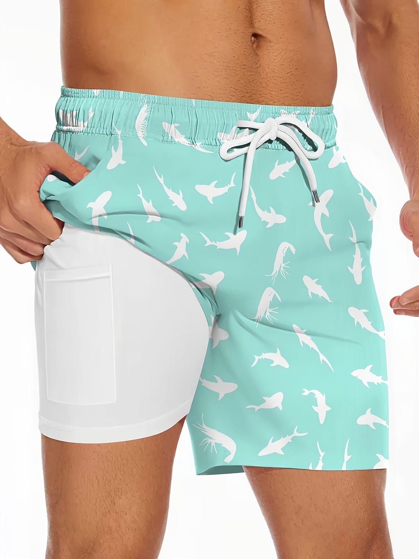 Herren Badeshorts mit Gummienten-Print – Lustige Badehose für Freizeit & Strand