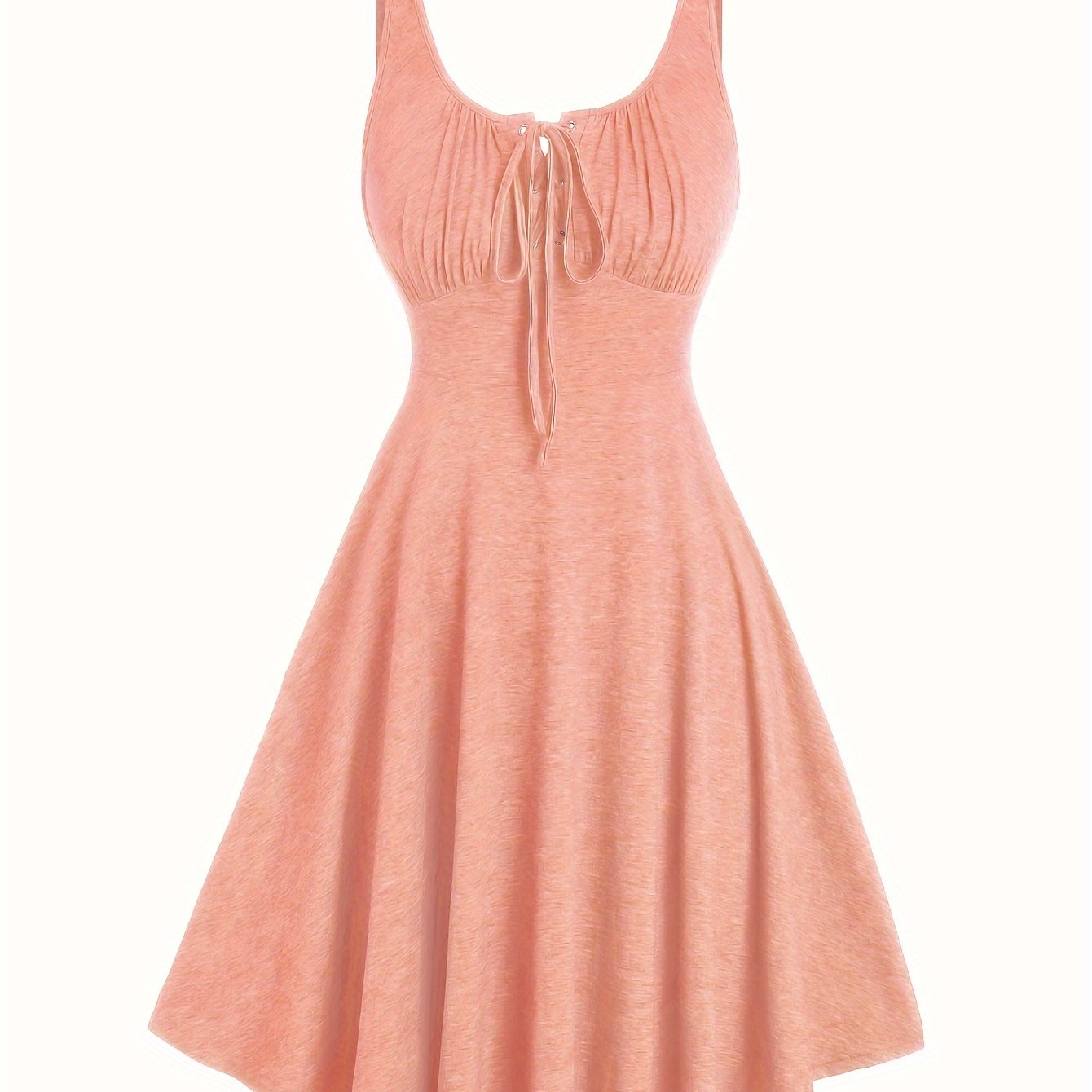 Damen Skaterkleid mit Schnürung – Freizeitkleid für Alltag und Urlaub