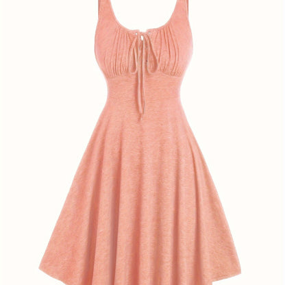 Damen Skaterkleid mit Schnürung – Freizeitkleid für Alltag und Urlaub