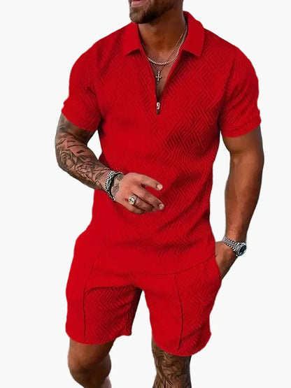 Herren Poloshirt & Shorts Set – Modernes Freizeit-Outfit für Sommer & Urlaub
