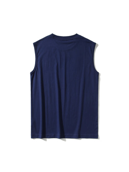 Herren Basic Muskelshirt Ärmellos Sport Freizeit Tanktop