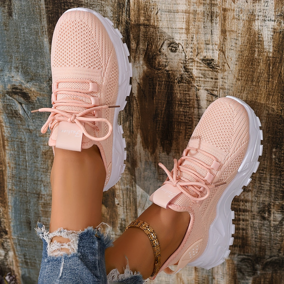 Damen Sneaker Sportlich Bequem Alltag Freizeit Trendige Turnschuhe